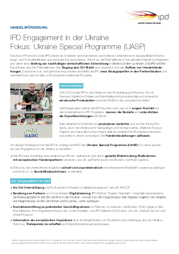 Ukraine Special Programme