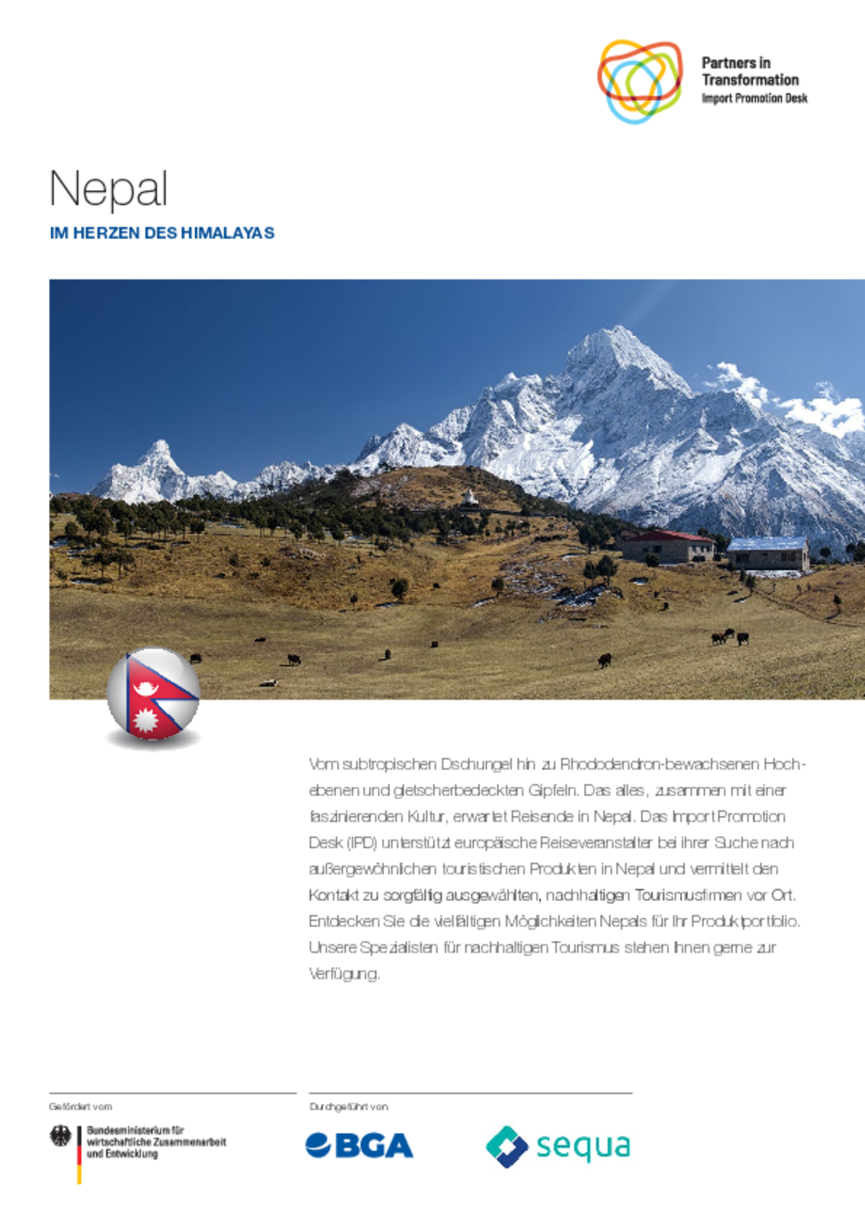 Nachhaltiger Tourismus in Nepal Destination Sheet Nepal